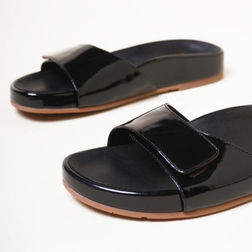 Charlotte Stone May Sandal Black Patent Leather 6